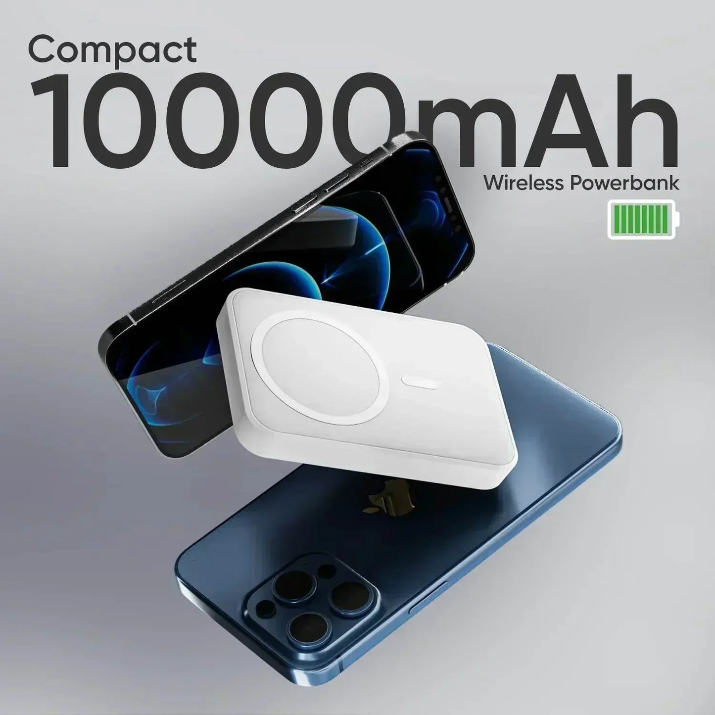 Magsafe Magnetic Wireless Power Bank iPhone and android supported